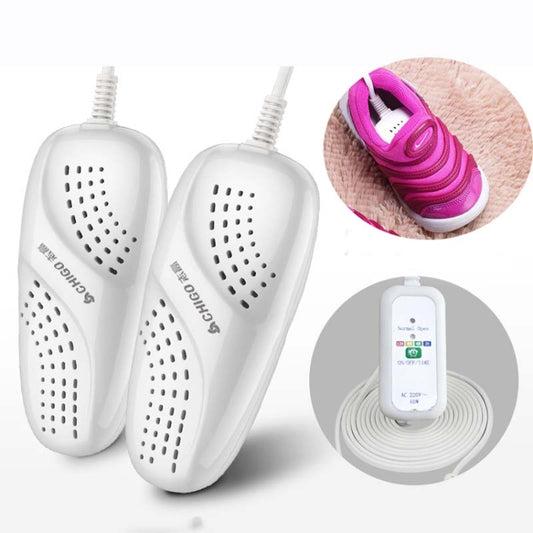 Chigo 220V Shoe Dryer Household Adult And Child Warm Shoe Dryer, CN Plug, Style:Children White Timing - Dryers & Accessories by buy2fix | Online Shopping UK | buy2fix