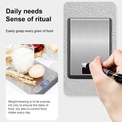 10kg/1g Stainless Steel Kitchen Scale Household Food Electronic Scale(Black) by buy2fix