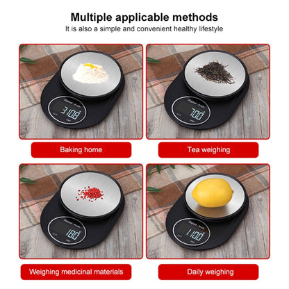 Home Kitchen Electronic Scale High Precision Stainless Steel Jewelry Scale, Style:Hemming, Specification:3kg/0.1g by buy2fix