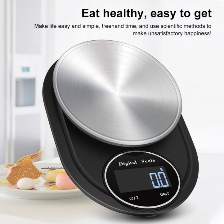 Home Kitchen Electronic Scale High Precision Stainless Steel Jewelry Scale, Style:Hemming, Specification:3kg/0.1g by buy2fix