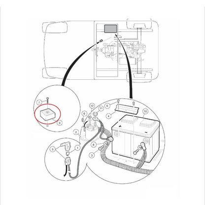 2020A.1.2 Golf Cart Rectifier 1015777 102711201 Club Car - Voltage Stabilizer by buy2fix | Online Shopping UK | buy2fix