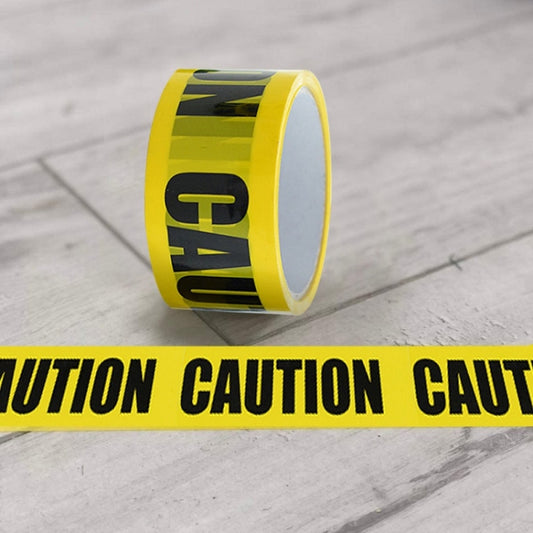 Floor Warning Social Distance Tape Waterproof & Wear-Resistant Marking Warning Tape(Caution) - Warning Sticker by buy2fix | Online Shopping UK | buy2fix