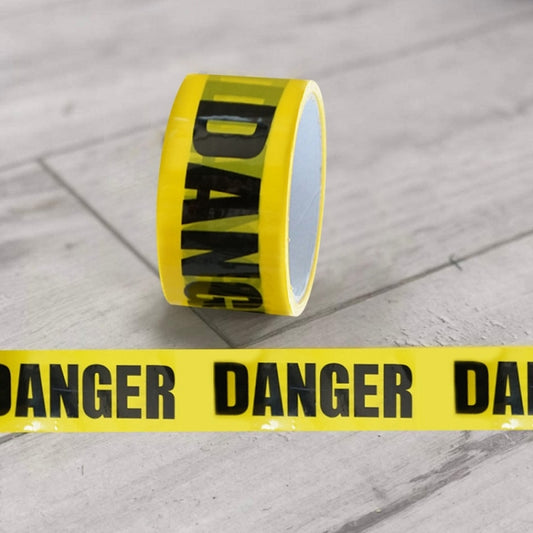 Floor Warning Social Distance Tape Waterproof & Wear-Resistant Marking Warning Tape(Danger) - Warning Sticker by buy2fix | Online Shopping UK | buy2fix