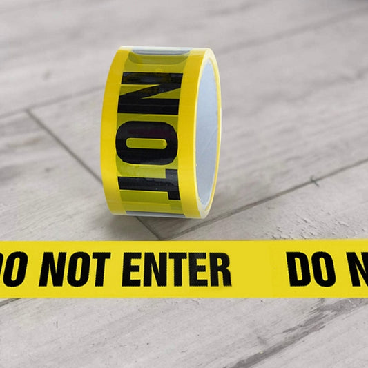 Floor Warning Social Distance Tape Waterproof & Wear-Resistant Marking Warning Tape(Do Not Enter) - Warning Sticker by buy2fix | Online Shopping UK | buy2fix