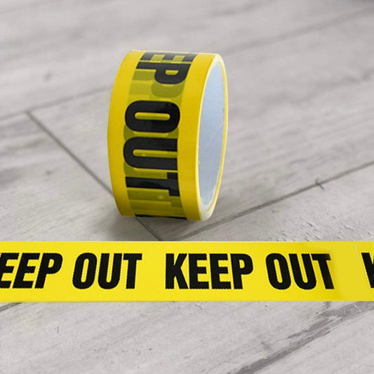 3 PCS Floor Warning Social Distance Tape Waterproof & Wear-Resistant Marking Warning Tape(Keep Out) - Warning Sticker by buy2fix | Online Shopping UK | buy2fix