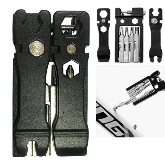 20 in 1 Cycling Repair Tool Multifunctional Household Appliances Repair Tool Bicycle Compact Repair Wrench(Black) - Maintenance tools by buy2fix | Online Shopping UK | buy2fix