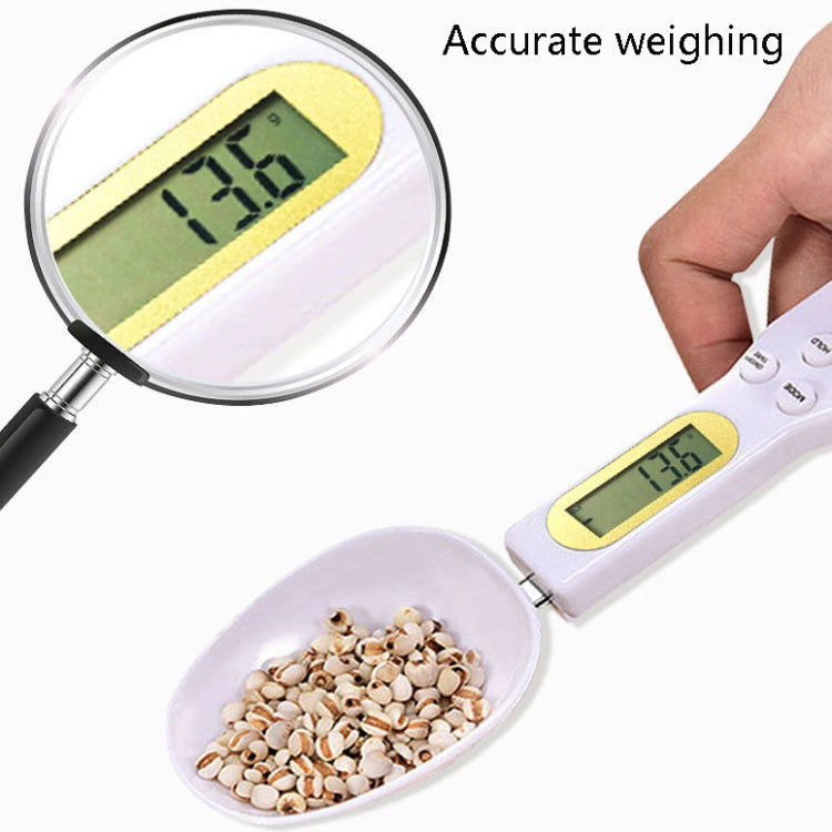 ABS Electronic Measuring Spoon Spoon Weighing Measuring Tool, Specification: 500g/0.1g, Colour: White by buy2fix