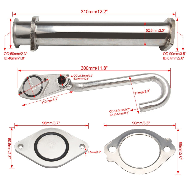 Car Modification 6.0L Turbocharged Diesel Engine Valve Cooler Bypass Removal Kit - Engine Fittings by buy2fix | Online Shopping UK | buy2fix