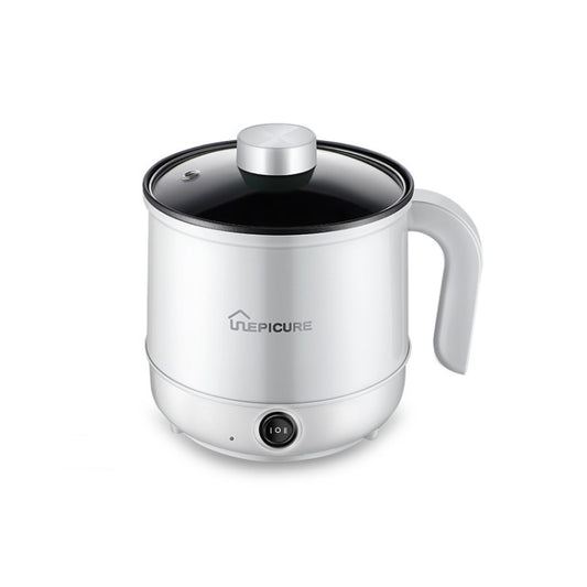 Multi-Function Electric-Cooker Mini Dormitory Student Cooking Rice Stir Frying Non-Stick Pot, 110V US Plug, Colour: White Manual Single Pot(1.7L) - Rice Cookers by buy2fix | Online Shopping UK | buy2fix