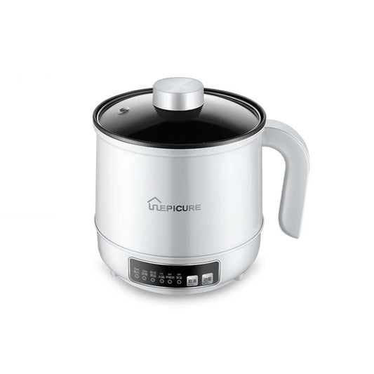 Multi-Function Electric-Cooker Mini Dormitory Student Cooking Rice Stir Frying Non-Stick Pot, 110V US Plug, Colour: White Smart Single Pot(1.7L) - Rice Cookers by buy2fix | Online Shopping UK | buy2fix