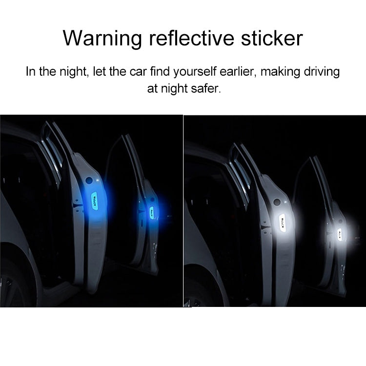 OPEN Reflective Tape Warning Mark Bicycle Accessories Car Door Stickers(Yellow) by buy2fix