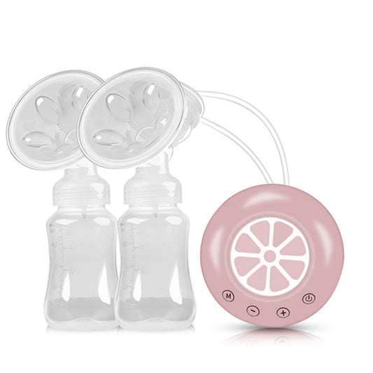 Large Suction Smart Electric Bilateral Breast Pump 12-Speed Silent Breast Pump(Pink) - Cups & Silicone Nipple by buy2fix | Online Shopping UK | buy2fix