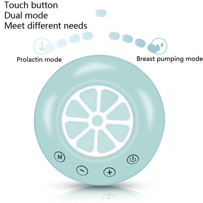 Large Suction Smart Electric Bilateral Breast Pump 12-Speed Silent Breast Pump(Blue) - Cups & Silicone Nipple by buy2fix | Online Shopping UK | buy2fix