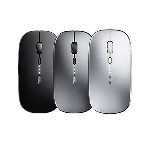 Inphic PM1 Office Mute Wireless Laptop Mouse, Style:Battery Display(Space Silver) by Inphic