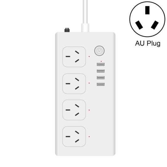 Home Office Wifi Mobile Phone Remote Control Timer Switch Voice Control Power Strip, Line length: 1.5m(AU Plug) - Smart Socket by buy2fix | Online Shopping UK | buy2fix