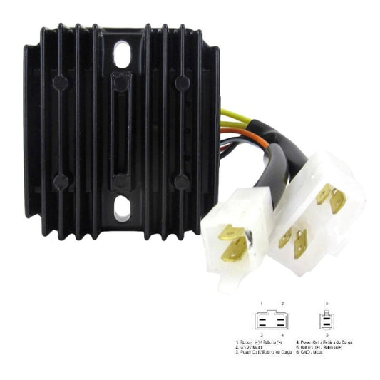 2002.21 Motorcycle Rectifier For Kawasaki AM109462 21066-2071 SH637-12 - Voltage Stabilizer by buy2fix | Online Shopping UK | buy2fix