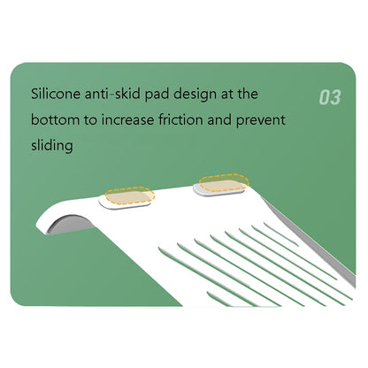 D1601 Laptop Support Folding Heightening Lifting Plate Cooling Bracket(Black) - Laptop Stand by buy2fix | Online Shopping UK | buy2fix