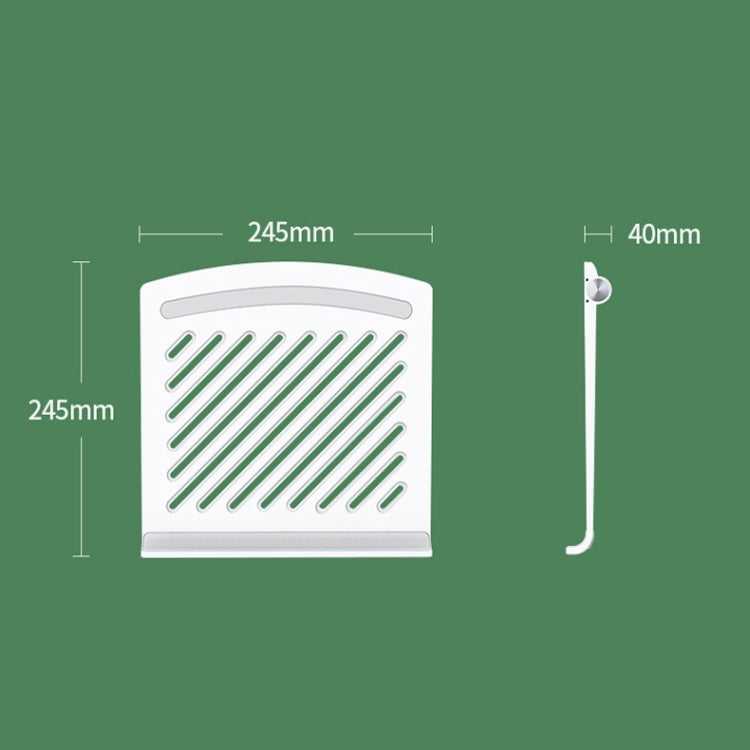 D1601 Laptop Support Folding Heightening Lifting Plate Cooling Bracket(White) - Laptop Stand by buy2fix | Online Shopping UK | buy2fix