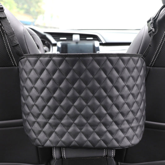Car Storage Net Pocket Between Two Seats Storage Bag Universal Car Screen Suspension Car Storage(Black) by buy2fix