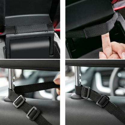 Car Storage Net Pocket Between Two Seats Car Screen Suspension Type Storage Bag Universal, Physical dimension: 40x12x26cm(Upgrade Red) by buy2fix