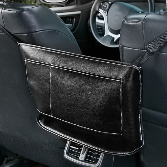 Car Seat Storage Net Pocket Car Storage Bag Multi-Function Suspended Storage Bag, Colour: Simple Black White Line by buy2fix