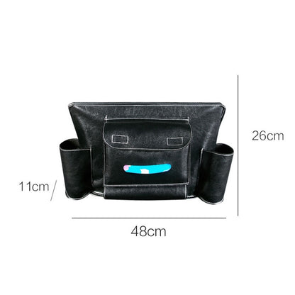 Car Seat Storage Net Pocket Car Storage Bag Multi-Function Suspended Storage Bag, Colour: Simple Black White Line by buy2fix