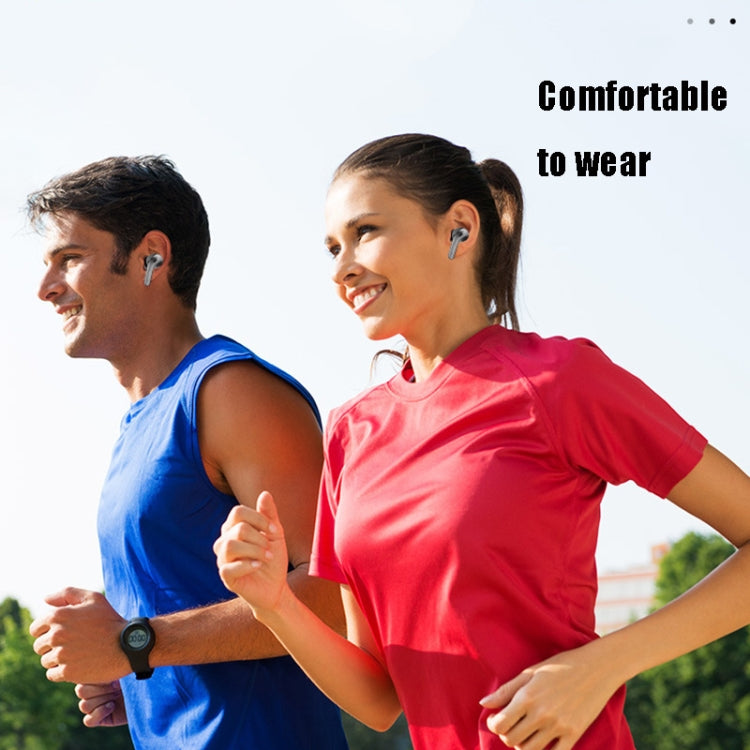 Wireless Touch Digital Display Bluetooth Earphone(Black) by buy2fix