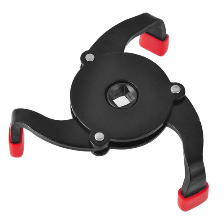 Car Repair Tools Oil Filter Wrench Tool with 3 Jaw Remover Tool for Cars Filter Removal Tool 3/8 inch Interface(Red) - Hand Tool Sets by buy2fix | Online Shopping UK | buy2fix