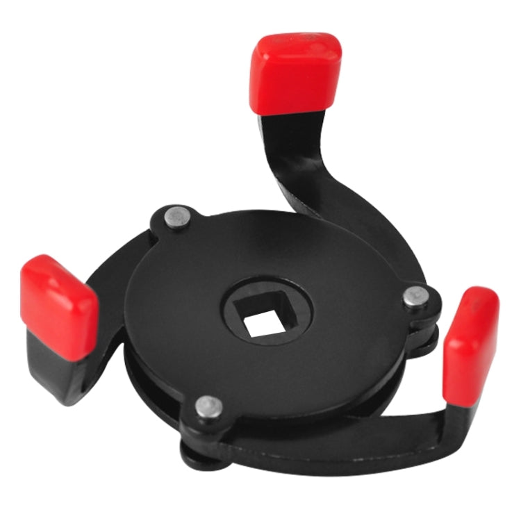Car Repair Tools Oil Filter Wrench Tool with 3 Jaw Remover Tool for Cars Filter Removal Tool 3/8 inch Interface(Red) - Hand Tool Sets by buy2fix | Online Shopping UK | buy2fix