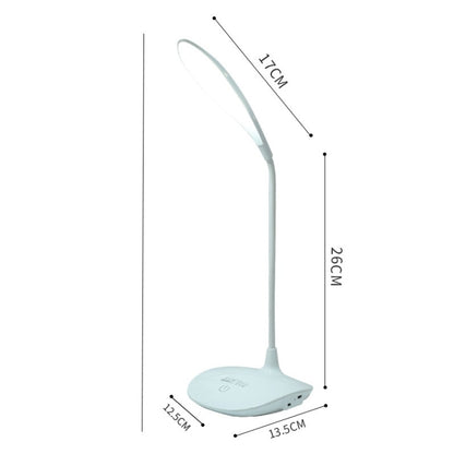 WS-601 USB Charging LED Reading Lamp Touch Dimming Bedroom Bedside Lamp, Size: 43x13.5cm(White) - Desk Lamps by buy2fix | Online Shopping UK | buy2fix