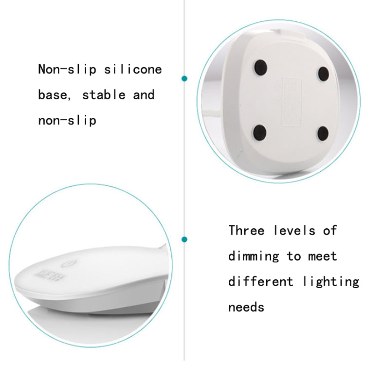 WS-601 USB Charging LED Reading Lamp Touch Dimming Bedroom Bedside Lamp, Size: 43x13.5cm(White) - Desk Lamps by buy2fix | Online Shopping UK | buy2fix