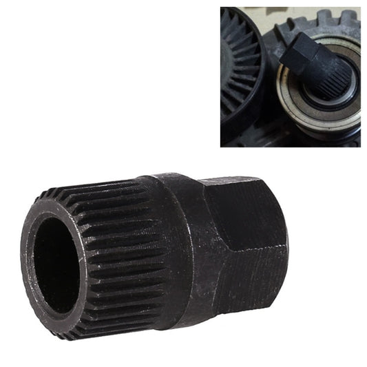 Spline Alternator Clutch Free Wheel Pulley Removal Tools Installations Socket(Black) - Hand Tool Sets by buy2fix | Online Shopping UK | buy2fix