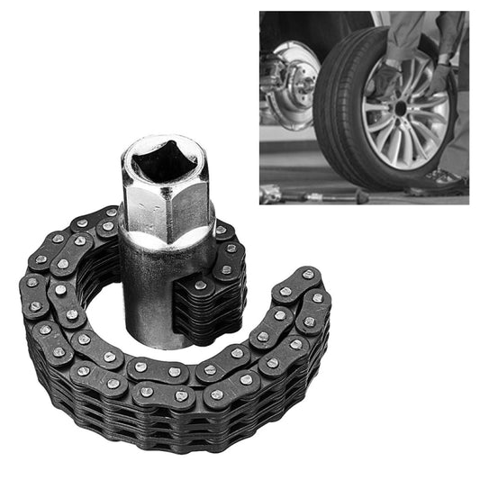 Oil Filter Chain Wrench Spanner Remover Adjustable Auto Repair Tool(52 Sections) - Hand Tool Sets by buy2fix | Online Shopping UK | buy2fix