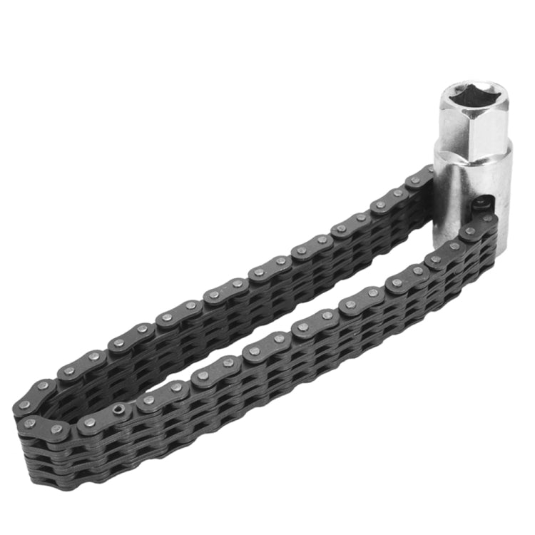 Oil Filter Chain Wrench Spanner Remover Adjustable Auto Repair Tool (44 Sections) by buy2fix