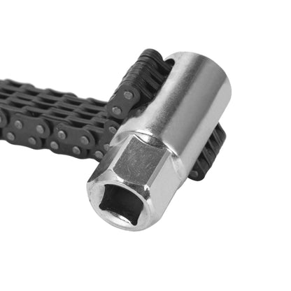 Oil Filter Chain Wrench Spanner Remover Adjustable Auto Repair Tool (44 Sections) by buy2fix