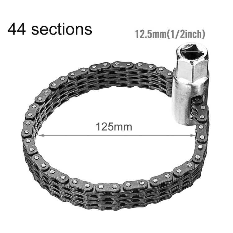 Oil Filter Chain Wrench Spanner Remover Adjustable Auto Repair Tool (44 Sections) by buy2fix