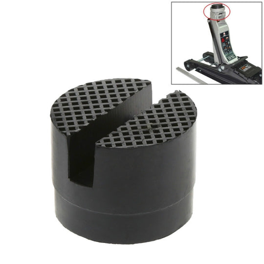 2 STÜCKE Boden geschlitzt Auto Gummi Jack Pad Rahmenschutz Adapter Jacking Disk Pad Tool (schwarz)