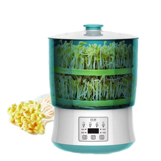 RONGWEI Bean Sprouts Machine Household Automatic Large-Capacity Bean Sprouts Barrel, CN Plug, Style:3-layer Model+3m Cable by buy2fix