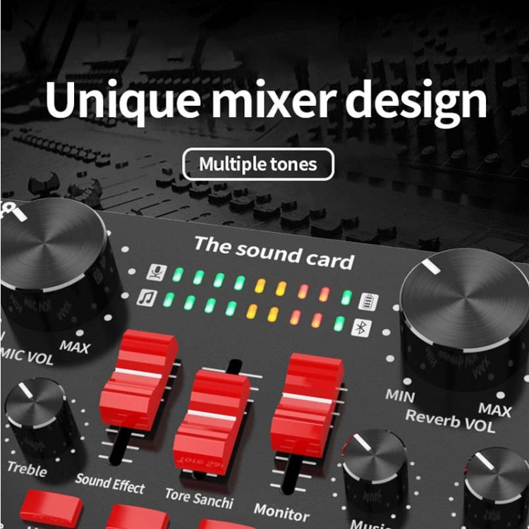 V8S Sound Card Mobile Phone Computer Anchor Live K Song Recording Microphone, Specification:V8S  + Golden Net BM700 Set - Microphone by buy2fix | Online Shopping UK | buy2fix