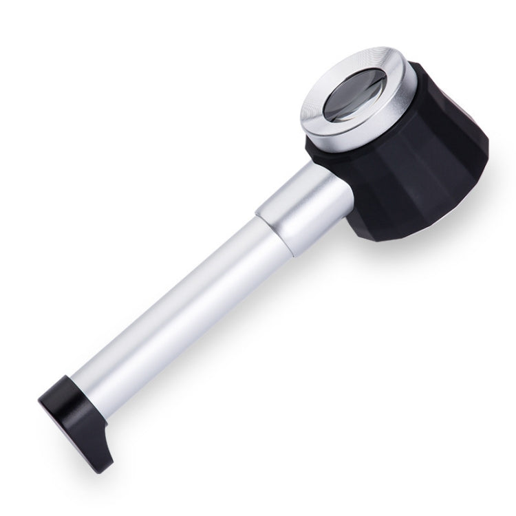 Handheld With Scale With 3 Lights 45 Times Magnifying Glass High-Definition Double Lens Magnifying Glass - Hand Held Style by buy2fix | Online Shopping UK | buy2fix