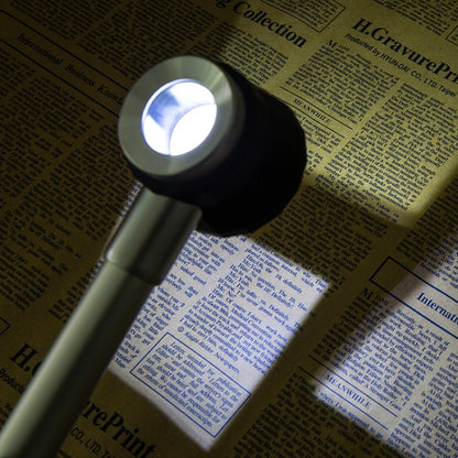 Handheld With Scale With 3 Lights 45 Times Magnifying Glass High-Definition Double Lens Magnifying Glass - Hand Held Style by buy2fix | Online Shopping UK | buy2fix