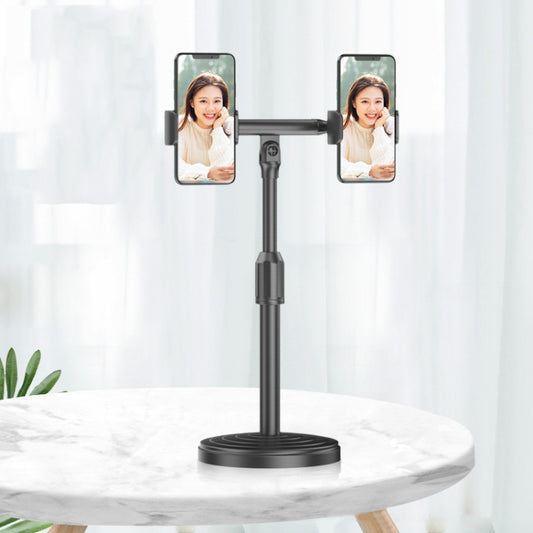 2 PCS Desktop Universal Retractable Multifunctional Mobile Phone Live Broadcast Stand, Specification: Dual Positions - Stand by buy2fix | Online Shopping UK | buy2fix