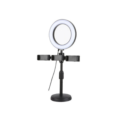 2 PCS Desktop Universal Retractable Multifunctional Mobile Phone Live Broadcast Stand, Specification: Three Positions With Fill Light - Stand by buy2fix | Online Shopping UK | buy2fix
