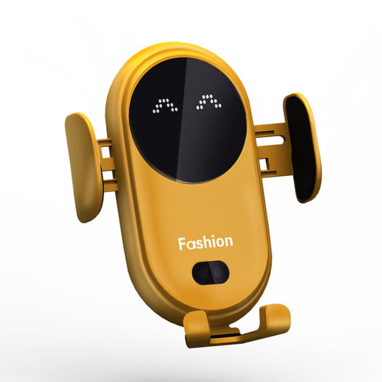 Chargeur sans fil de voiture à capteur infrarouge intelligent S11, couleur : jaune