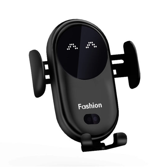 S11 Smart Infrared Sensor Car Wireless Charger, Colour: Black  (With Suction Cup Bracket)