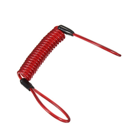 2 in 1 Electric Scooter Disc Brake Lock Multi-Function Reinforced Anti-Theft Lock Accessory for Xiaomi Mijia M365, Packing specification: Wire Rope (Red) - Accessories & Parts by buy2fix | Online Shopping UK | buy2fix