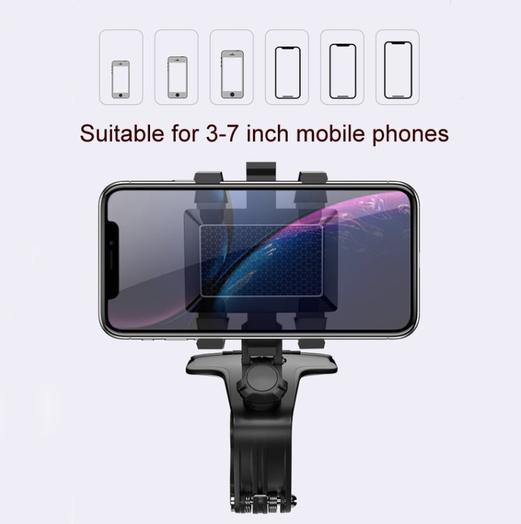 Car Mobile Phone Holder Car Dashboard Rearview Mirror Navigation Bracket With Stop Sign by buy2fix