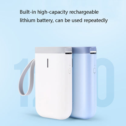 NIIMBOT D11 Thermal Label Printer Bluetooth Handheld Portable Sticker Mobile Phone Printer, Model: D11+10 Rolls Color Labels by buy2fix
