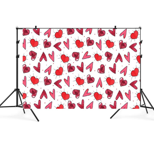 2.1m x 1.5m Valentines Day Photo Party Layout Props Photography Background Cloth(013) - Valentines Day by buy2fix | Online Shopping UK | buy2fix