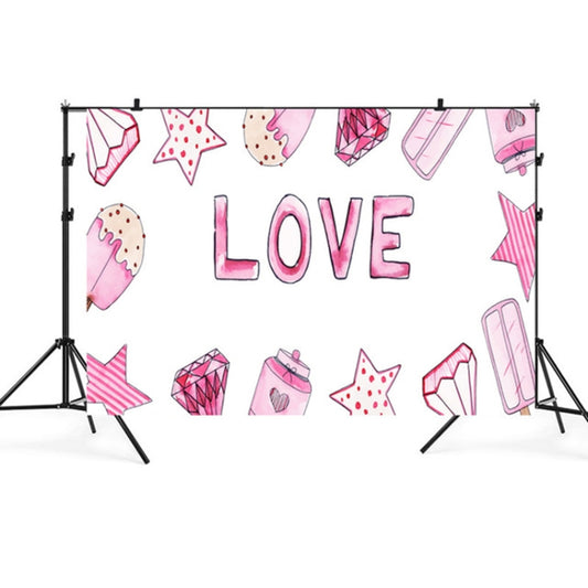 2.1m x 1.5m Valentines Day Photo Party Layout Props Photography Background Cloth(017) - Valentines Day by buy2fix | Online Shopping UK | buy2fix